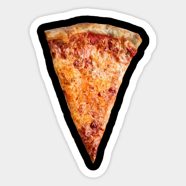 Cheesy NY Style Pizza Slice Sticker by Art by Deborah Camp